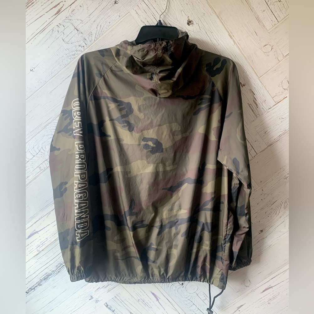 Obey Propaganda Nylon Hooded Pullover Jacket ASOS - Picture 5 of 16
